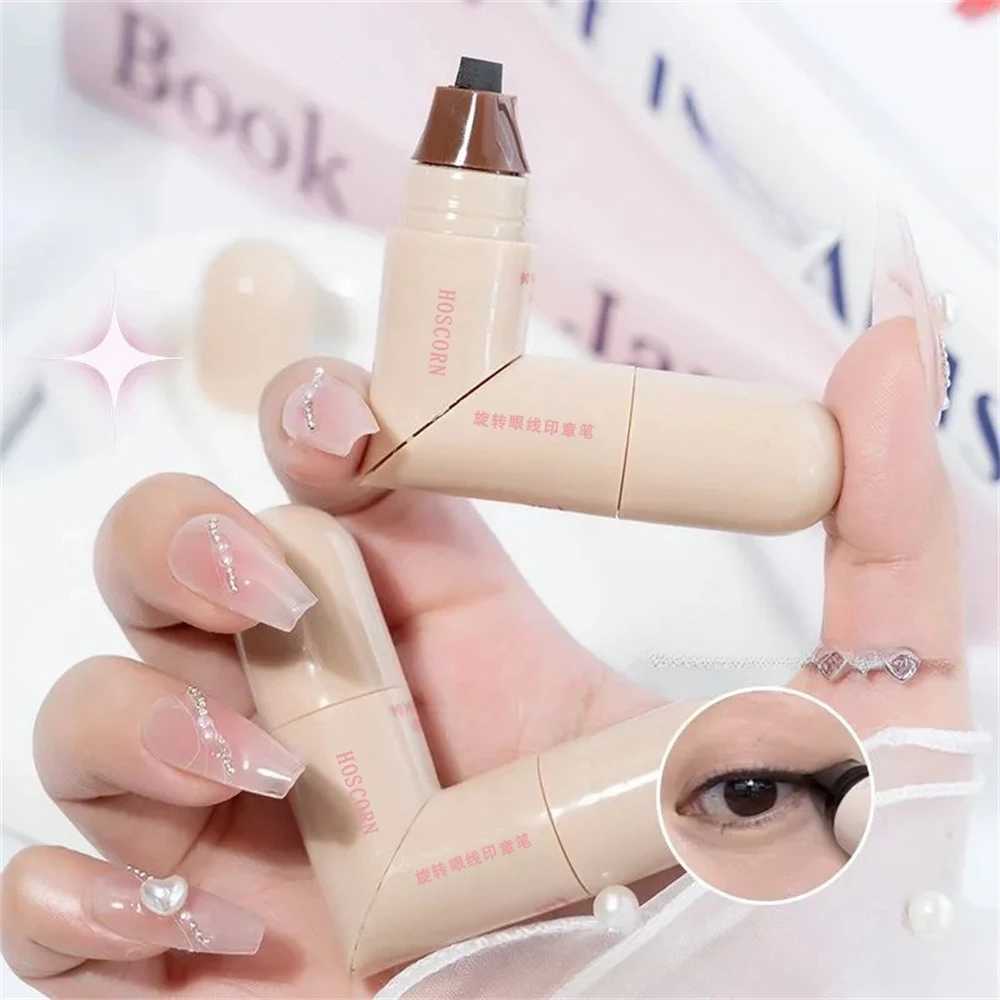 Waterproof Double-Wing Integrated Eyeliner Stamp - Sweat Proof Long Lasting Easy to Use for Beginners Lazy Makeup Stencil H260406