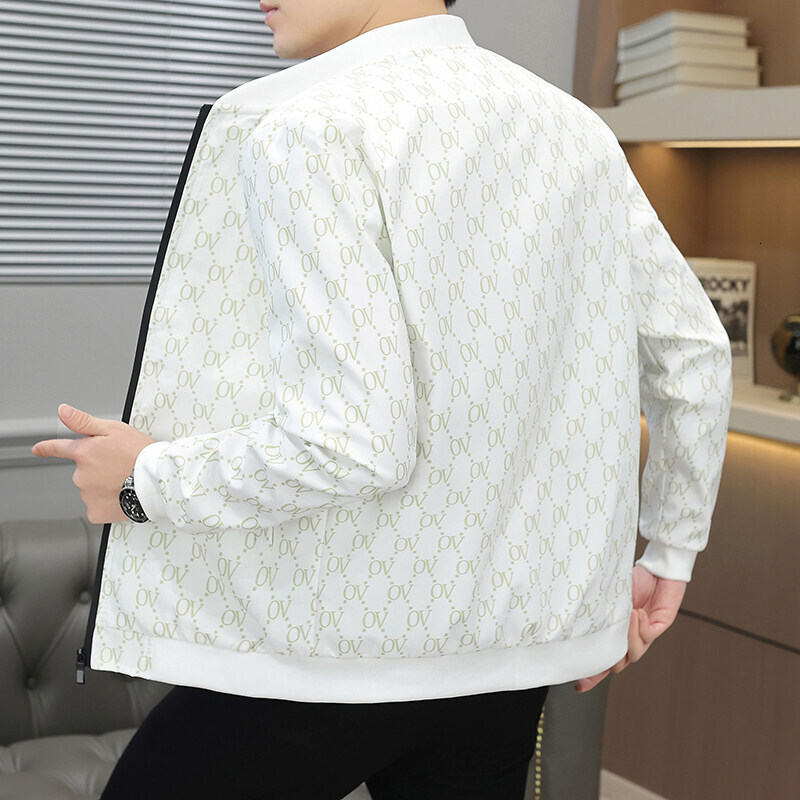 Designer Top 2026 Luxury Men's Clothing Men's Stand-up Collar Jacket Slim Fit Design Simple And Fashionable High-end And Luxurious Printed J - view 5