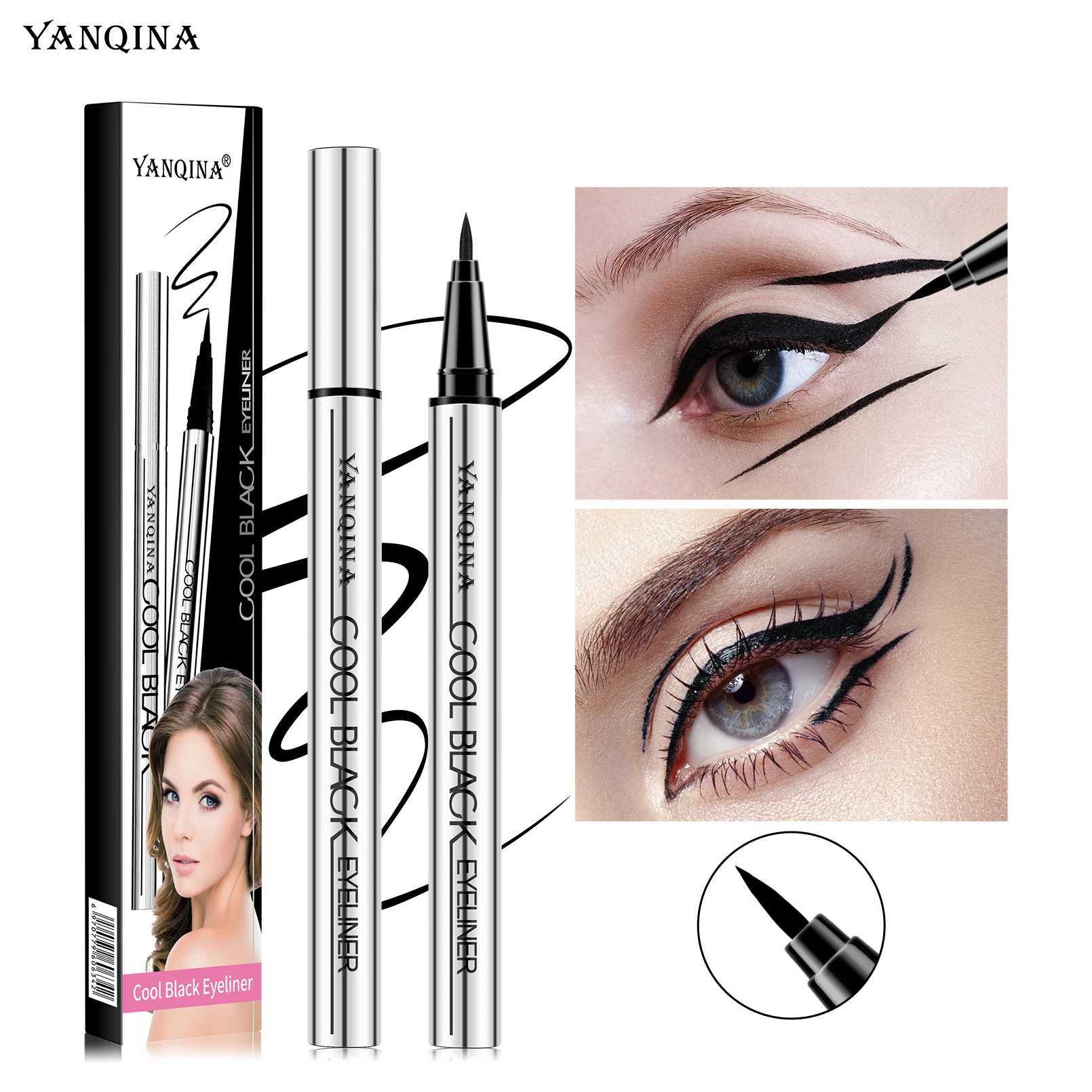 Quick-dry Eyeliner Pencil Makeup Long Lasting Smooth Matte Eye Liner Waterproof Anti Smudge Liquid Eyeliner Pen Eyes Cosmetics H260406