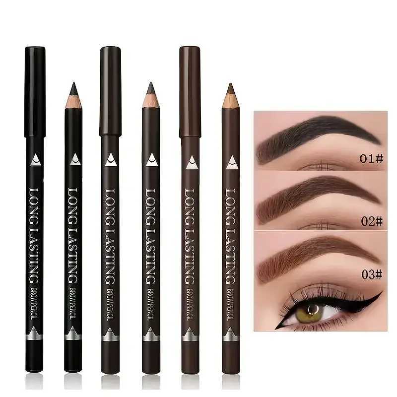 3pcs/Set Eyeliner and Eyebrow Pencil Waterproof and Sweatproof Multifunctional Makeup Pen Set Long-lasting Perfect Brows H260406