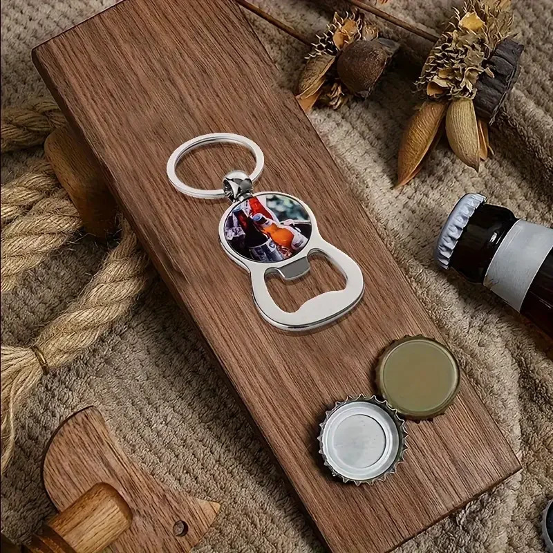 Personalised po keychain with bottle opener - customised keyring gift suitable for women anniversaries holiday souvenirs 260403BJ - view 4