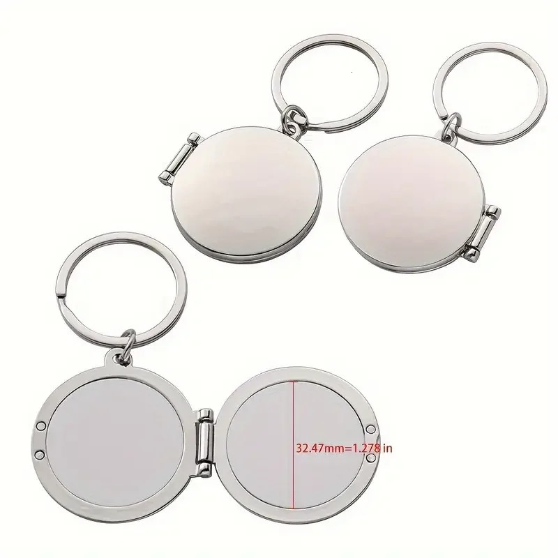 Personalised keychain with double-sided printed patterns and text suitable as a personalised gift for family friends couples 260403BJ - view 6