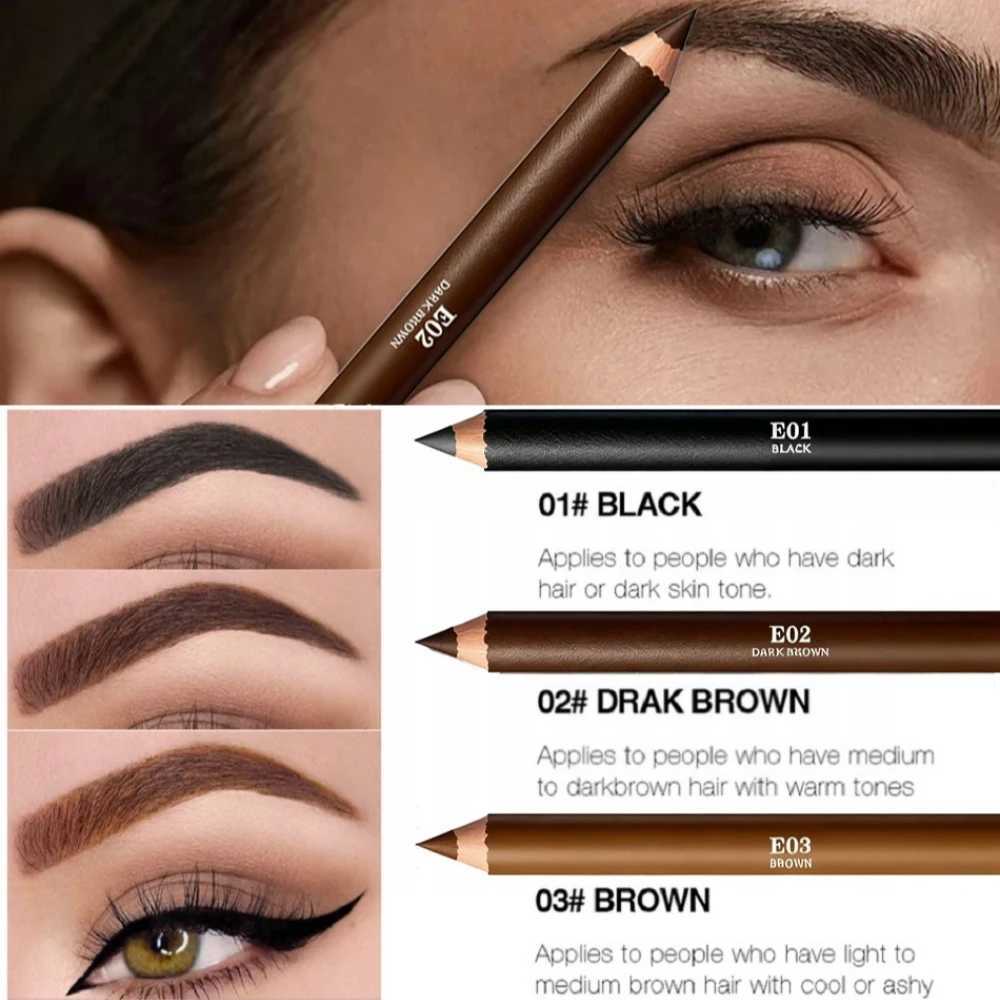 Professional Multi-Function Wooden Makeup Pencil Waterproof For Eyebrows Eyeliner All-in-One Precision Tip Long Wear Cosmetic H260406