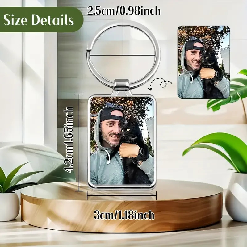 Personalised Po Keychain - Custom Printed Keychain the Perfect Gift for Festive Ocns 260403BJ - view 7