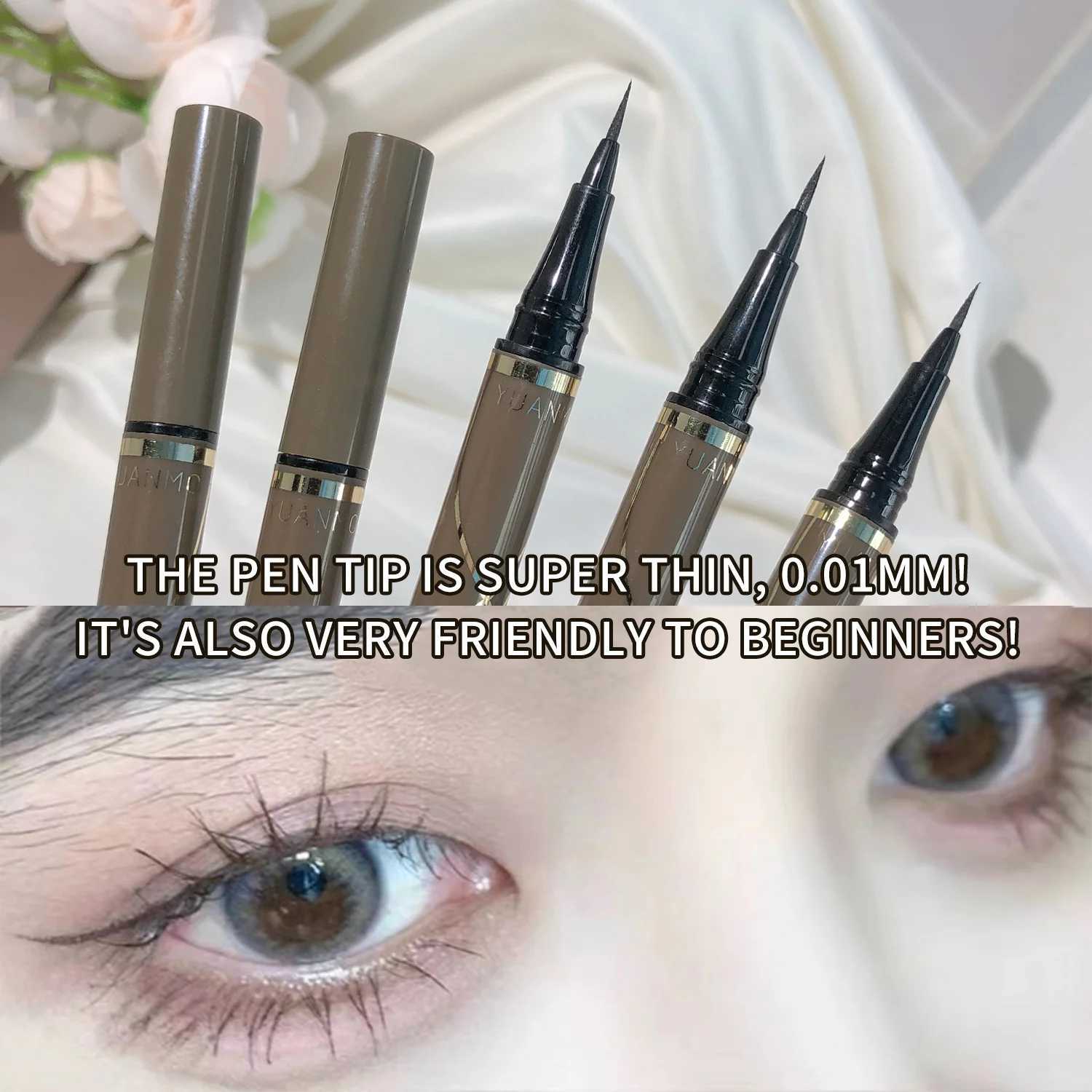 Slim Gel Eyeliner Pen Smooth Waterproof Smudge-Proof High-Pigment Easy Glide Multi-Color Long-Lasting Eye Makeup H260406