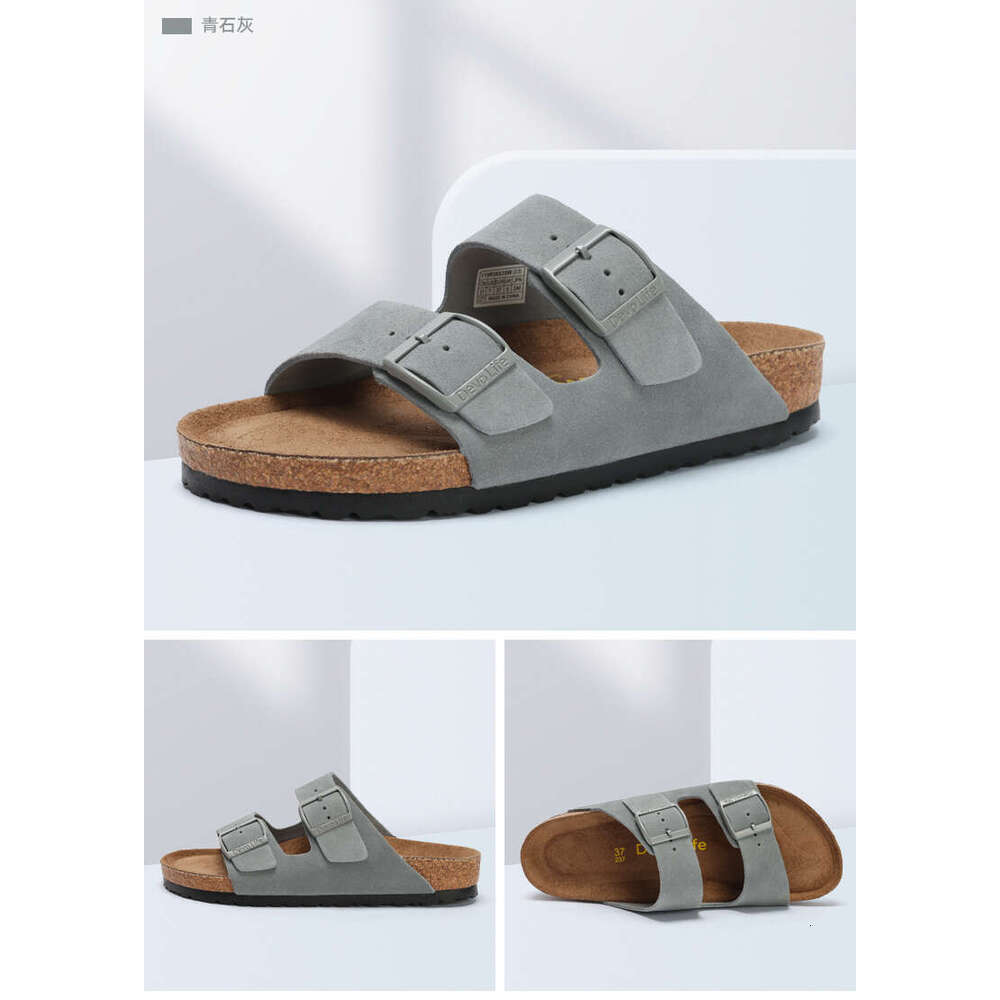 Cork shoes, breathable designer shoes flat shoes, dad shoes, retro casual shoes, Forrest Gump shoes, sports shoes blue gray 2618