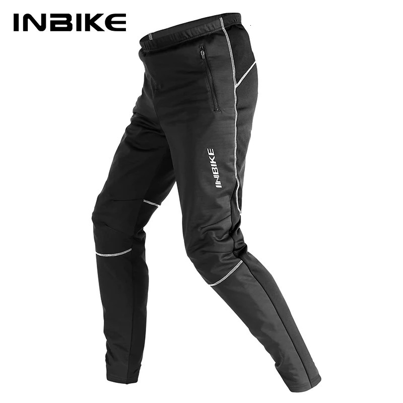 INBIKE Winter Cycling Pants Men Fleece Sport Reflective Trousers Keep Warm Thermal Bicycle Bike MTB Pants Running Clothing IN071 260403