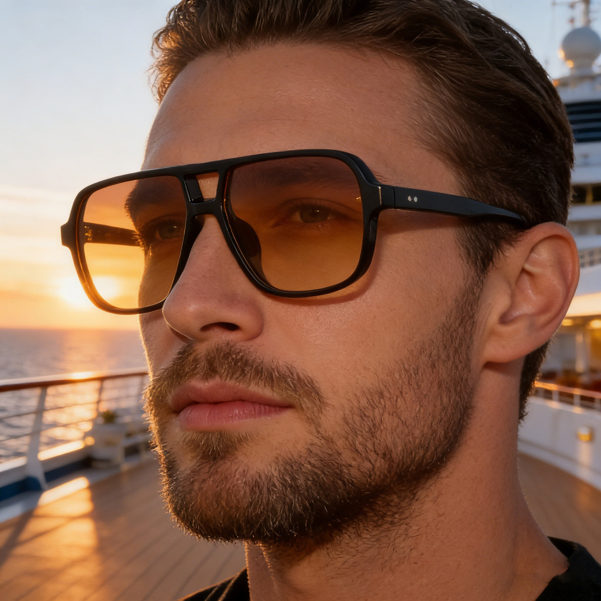 2026 Bestseller: Retro Sunglasses for Men, Large Frame Driving Sunglasses, Men's Outdoor Hiking Sun Protection Glasses