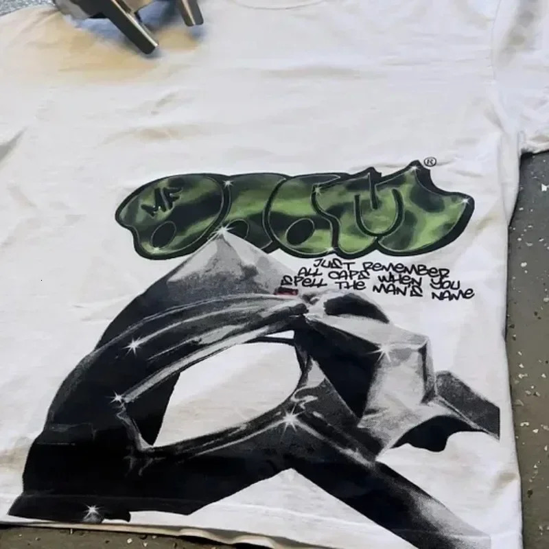 Sopula Vintage The Illest Villain Mf Doom Graphic Casual Street T-Shirt Harajuku Oversized T Shirt Graphic T Shirts 260403