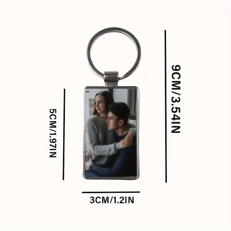 Personalised zinc alloy metal keychain customisable with pos suitable as a gift for birthdays graduations or anniversaries 260403BJ - view 6