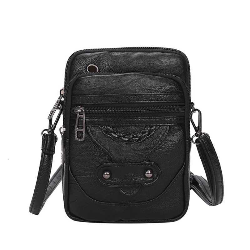 Vintage Small Crossbody Bags for Women PU Leather Purses and Handbags Designer Shoulder Bag Female Phone Pocket Bag C260406