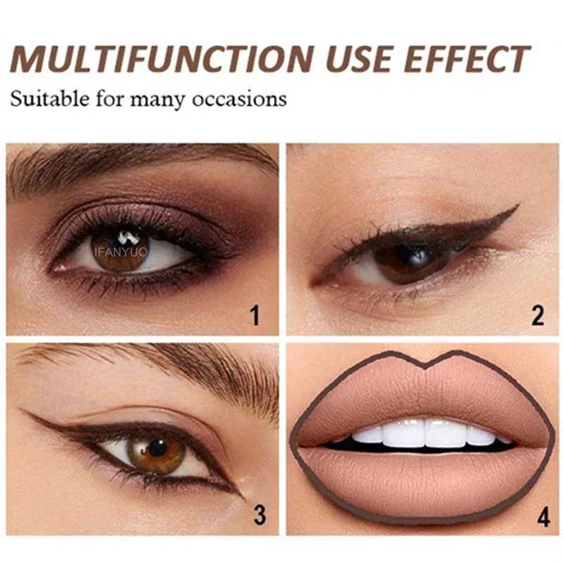 Waterproof Black Eyeliner Pencils Smudge-Proof Long-Lasting Beginner-Friendly Eye Makeup High Pigment Black White Eye Liner Pen H260406