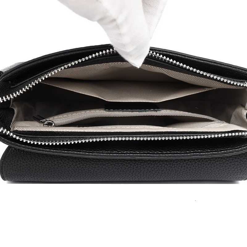 New Premium Cowhide Leather Shoulder Bag for Women Single Strap Handbag Ladies Crossbody Purse with Multiple Pockets Durable C260406