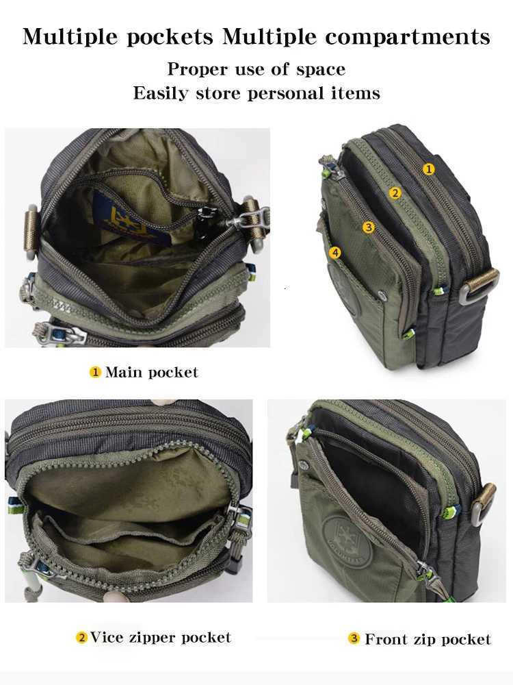 VOLUNTEER Crossbody Bags for Men Fashion Waterproof Phone Oxford Cloth Casual Small Messenger Mens Shoulder Sling Bag 1652-11 C260406