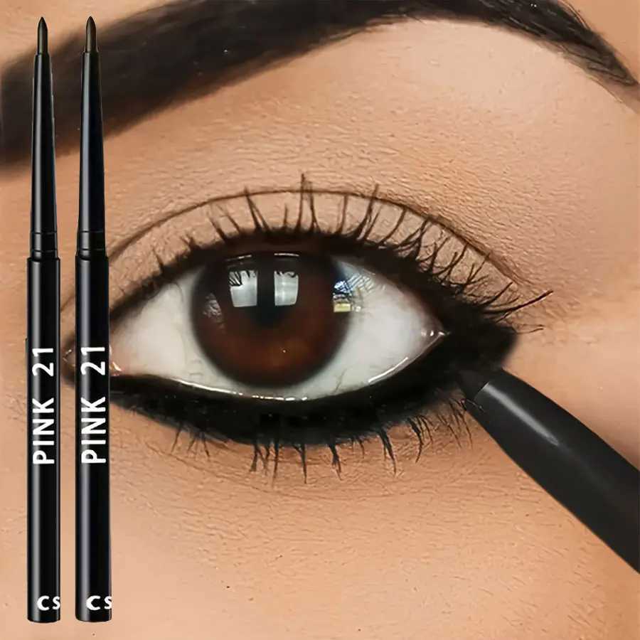 2pcs Waterproof Sweat-Proof Black Eyeliner Pencils - Long-LastingSmudge-Proof for Bold Eye Makeup Easy Glide Formula for Perf H260406