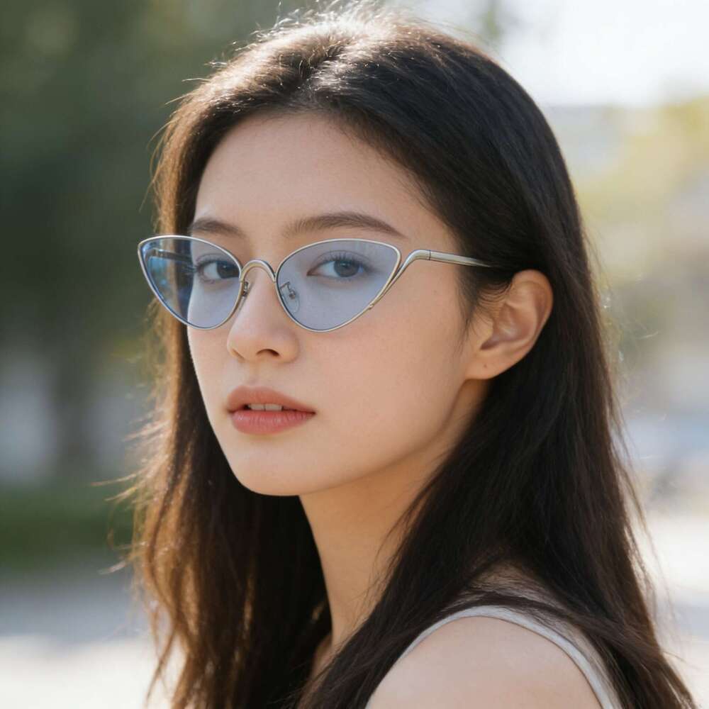 Niche High-End Y2k Trendy Cat Eye Retro Street Style Fashionable Personality European And American Ins Sunglasses Chunjinqiuli