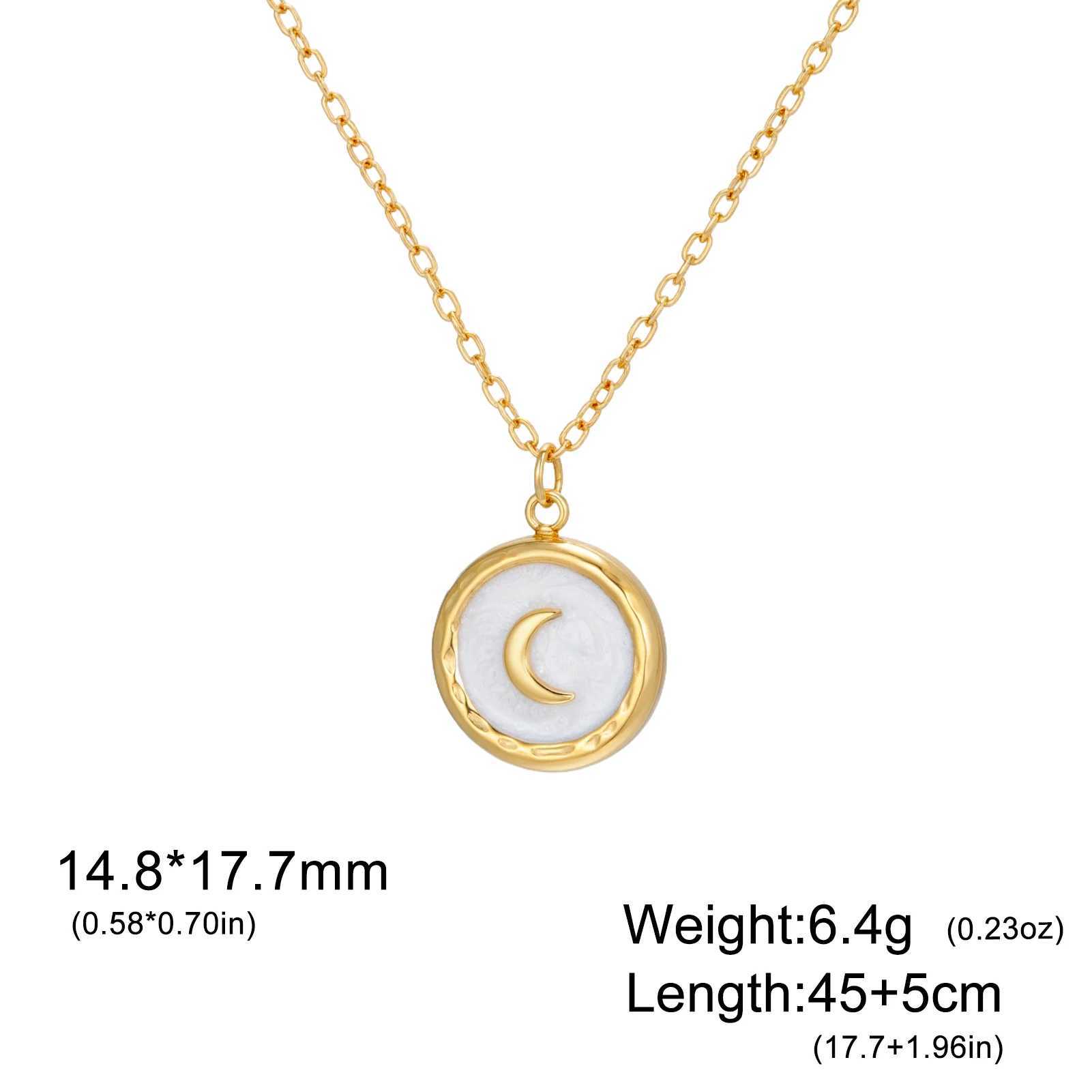 Cazador Crescent Moon Necklace for Women Trendy Stainless Steel Jewelry Coin Pendant Necklace Birthday Gift Wholesale 2026 New H260406