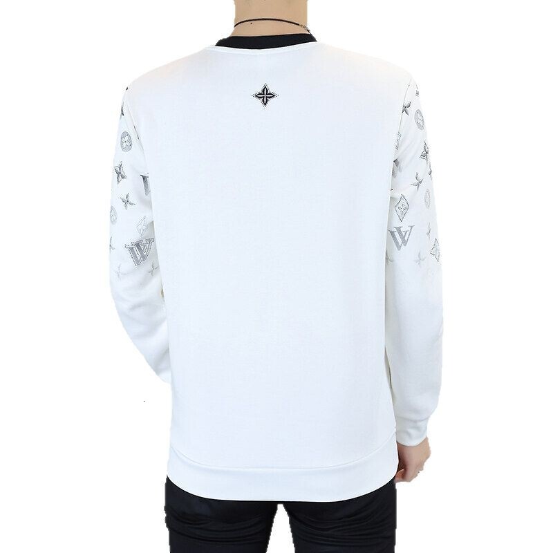 Designer Clothing - 2026 Men's Spring/autumn New Style Thick Multi-functional Fashionable Trendy Casual Printed Round-neck Long-sleeve Basic Spor