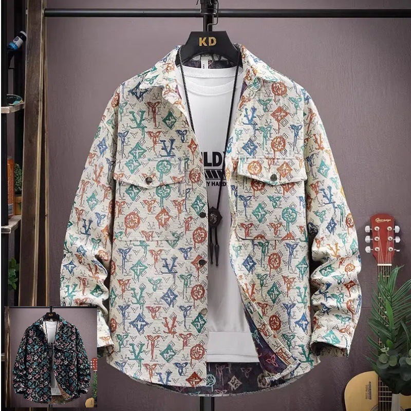Designer Coat 2026 Spring/summer Edition New Fully Printed Jacket Fashion Trend Casual Multi-functional Jacket Shirt Men's Shirt