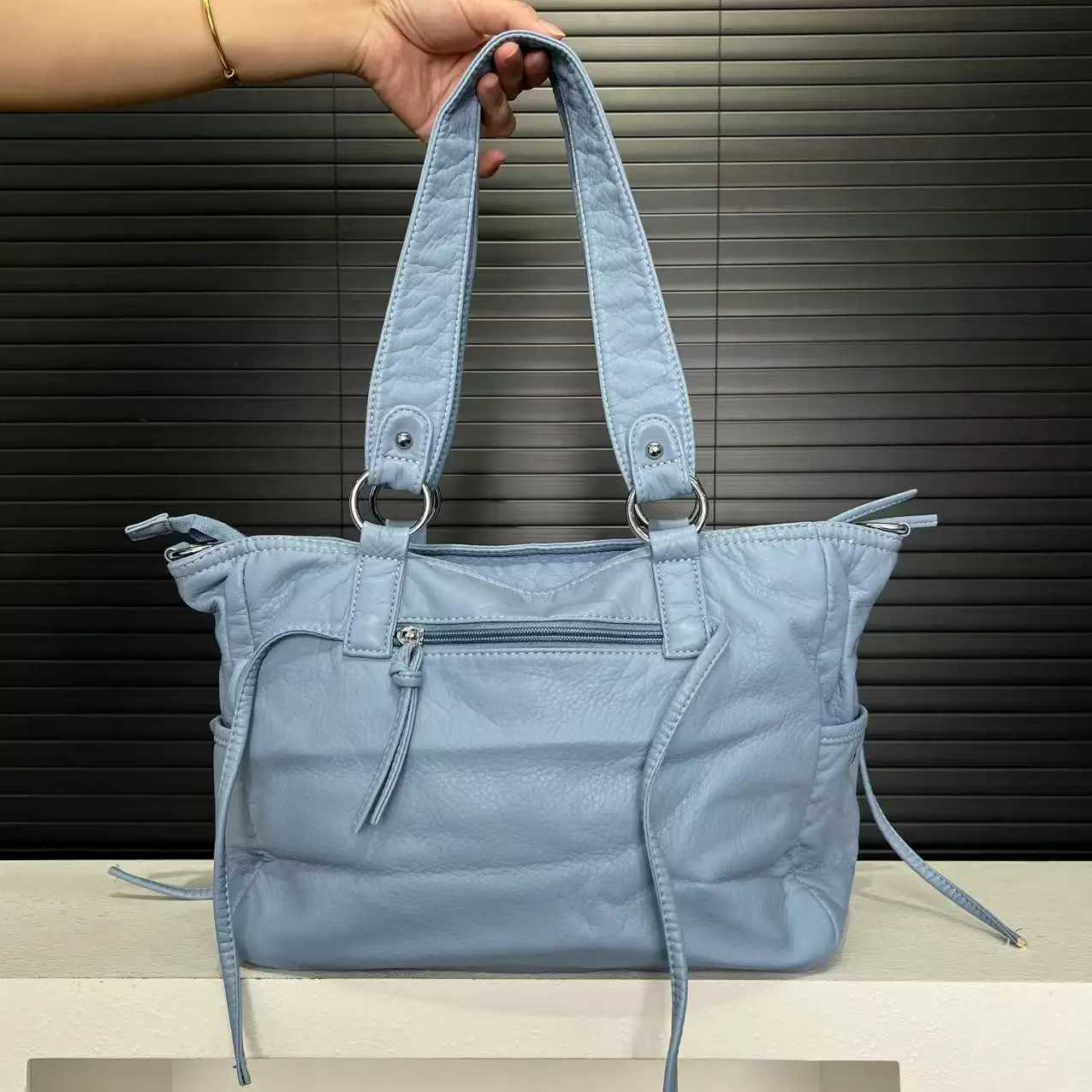 Venn Angel Womens Bag Fashion PU Shoulder Bag Casual Vintage Hobo Messenger Bag Satchel Large Cell Phone Pocket Purse C260406