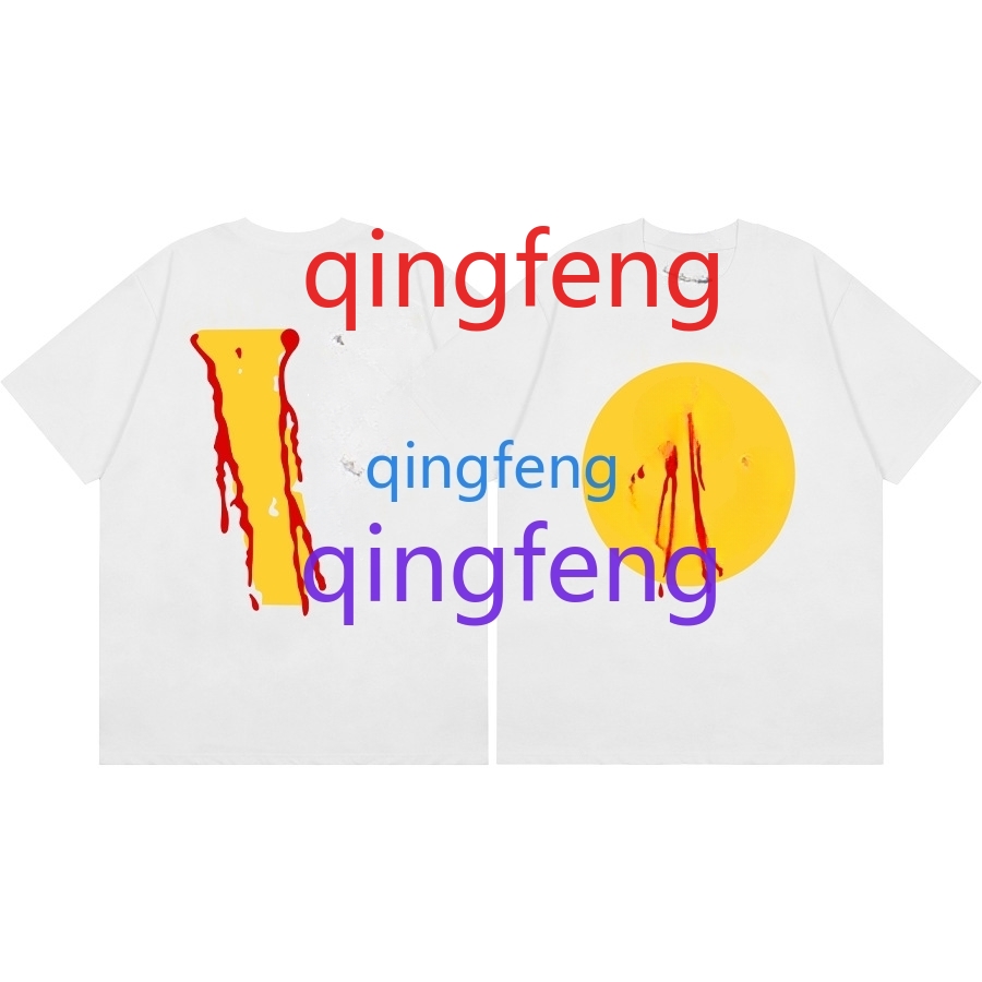 Designer men's T-shirts, men's and women's shirts, fashionable chest letter print, casual summer short-sleeved men's tops S-2XL