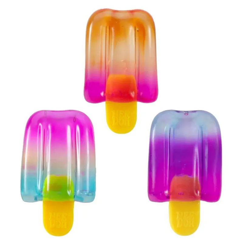 In Stock 2026 Nee Doh Nice-Sicle Popsicle Sensory Squeeze Toy Super Solid Squish Stress Relief for Kids Adults Summer Easter Gift