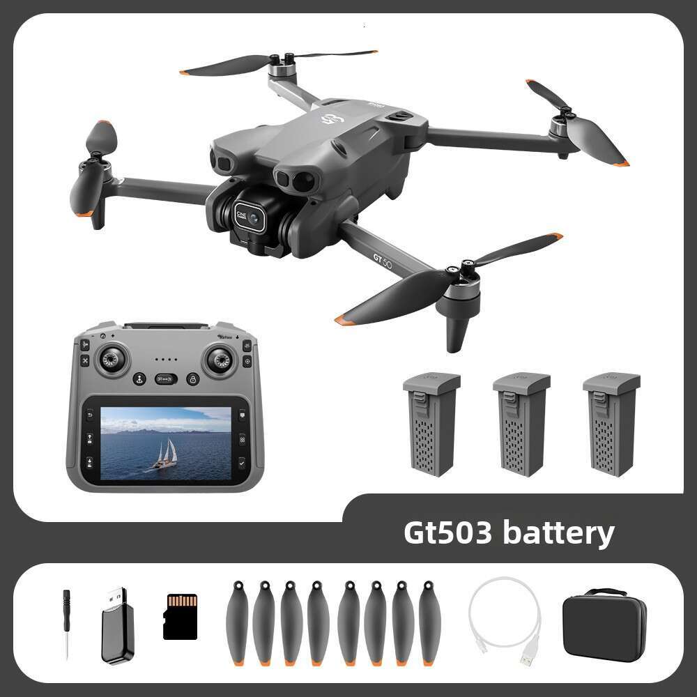 New Product GT50 PRO Drone Remote Control With Screen HD Aerial Photography Brushless Obstacle Avoidance Quadcopter Toy Kuhangxin