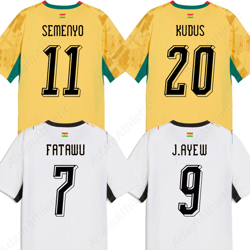 Ghana jerseys 2026 world cup KUDUS SEMENYO Ghana football shirts 26 27 J.AYEW FATAWU NUAMAH soccer jersey national team