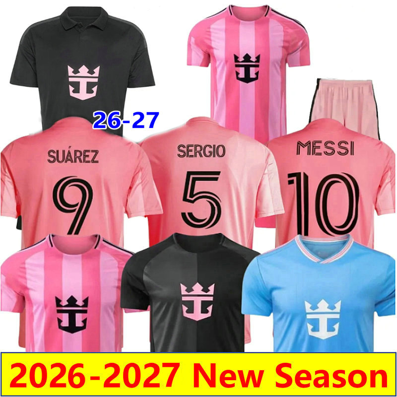 25 26 Inters MESSIS Soccer Jerseys Miamis SUAREZ Football Shirt 2025 2026 ALLENDE CREMASCHI SERGIO SEGOVIA GRESSEL men kids Kit women men kids uniforms Size S-4XL