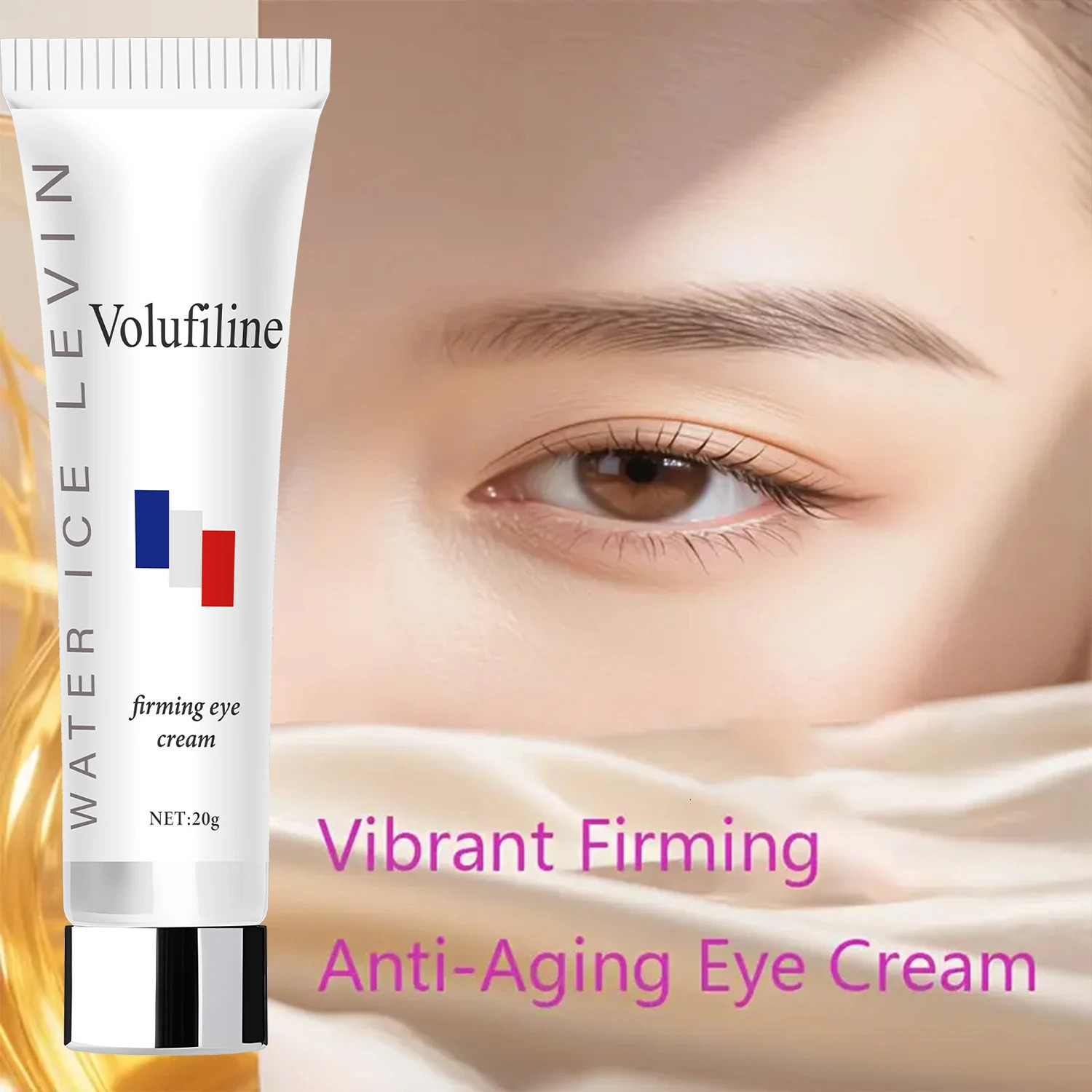 Volufiline Firming Eye Cream with Hyaluronic Acid Retinol Collagen Moisturizes and Firms for Elastic Smooth Eye Skin 260403