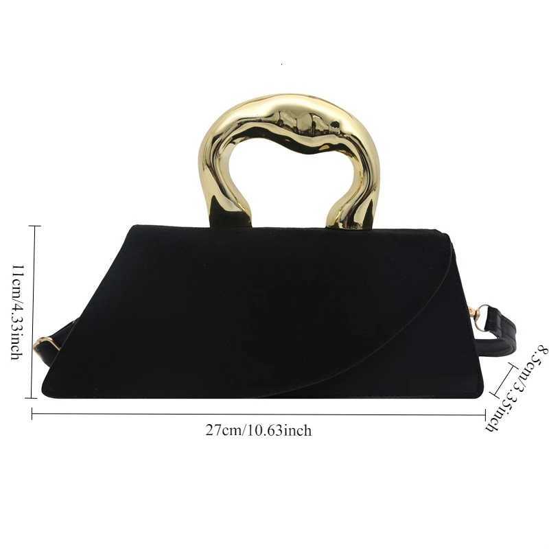 French Style Light Large Capacity New Minimalist Design Casual Metal Hand-held Shoulder Crossbody Bags for Women C260406