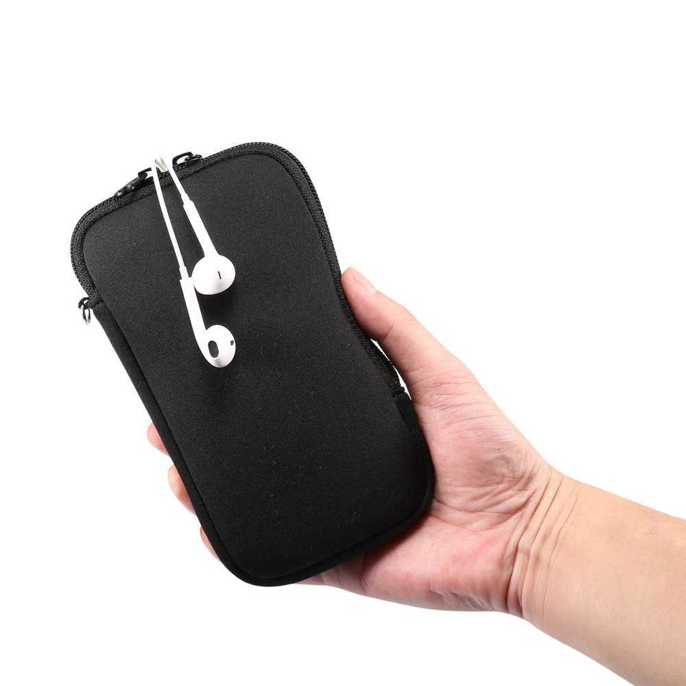 Universal Neoprene Phone Bag For iPhone 15 14 13 Pro Max Samsung Xiaomi Charge Cable Shockproof With Hanging Rope Storage Pouch C260406