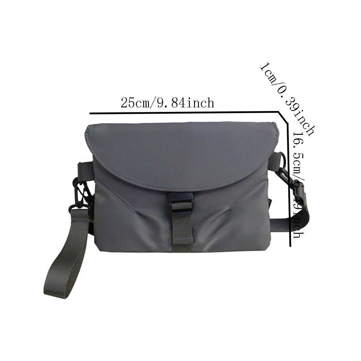 Korean Style Mens Crossbody Bag Street Fashion Chest Bag Womens Single Shoulder Bag Casual Small Bag for Daily Use C260406