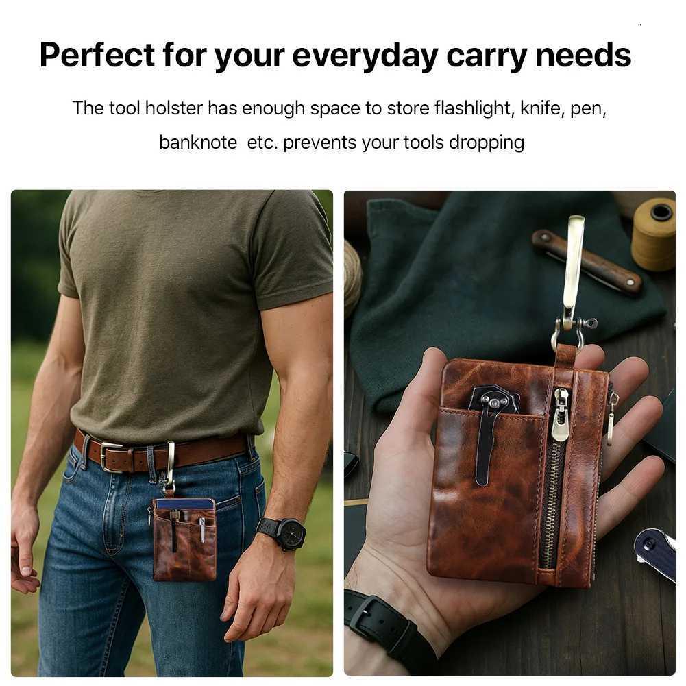 Hiram EDC Pouch Mini Wallet Key Card Carrier Holder Small Travel Waist Bag Camping Hiking Hunting Accessories Pouch C260406