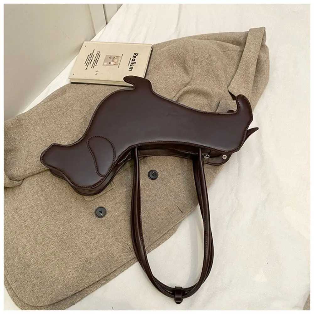Creative Sausage Dog Dachshund Dog Bag Three-dimensional Creative Animals Shoulder Bag Pu Leather Cute Cartoon Handbag Outdoor C260406