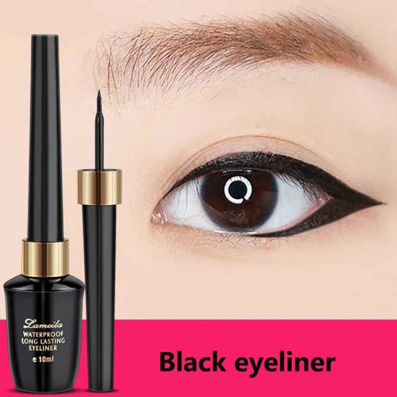 Eyeliner liquid waterproof sweat resistant Long-lasting hard-tipped gel eye ultra-fine black liquid eyeliner pen H260406