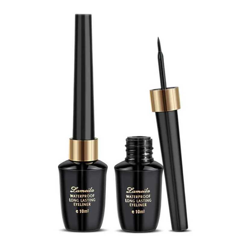 Eyeliner liquid waterproof sweat resistant Long-lasting hard-tipped gel eye ultra-fine black liquid eyeliner pen H260406