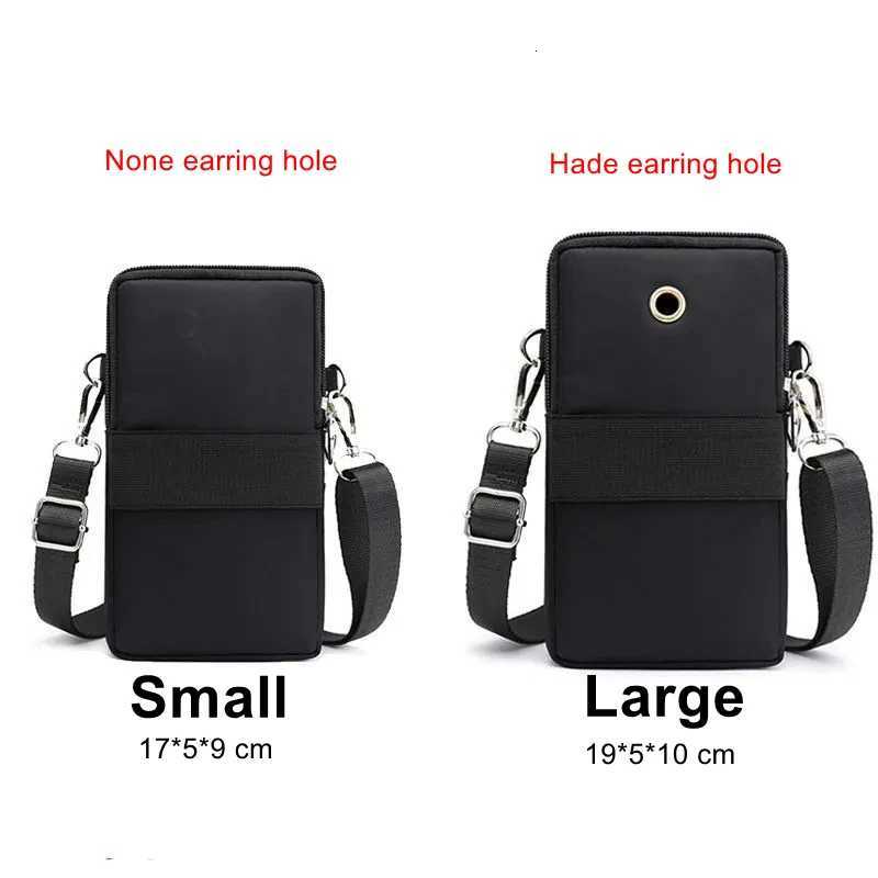 Womens Shoulder Bag Handbag Nylon Waterproof Mini Pocket Wallet Solid Color Wrist Bag Zipper Flip Small Bag C260406