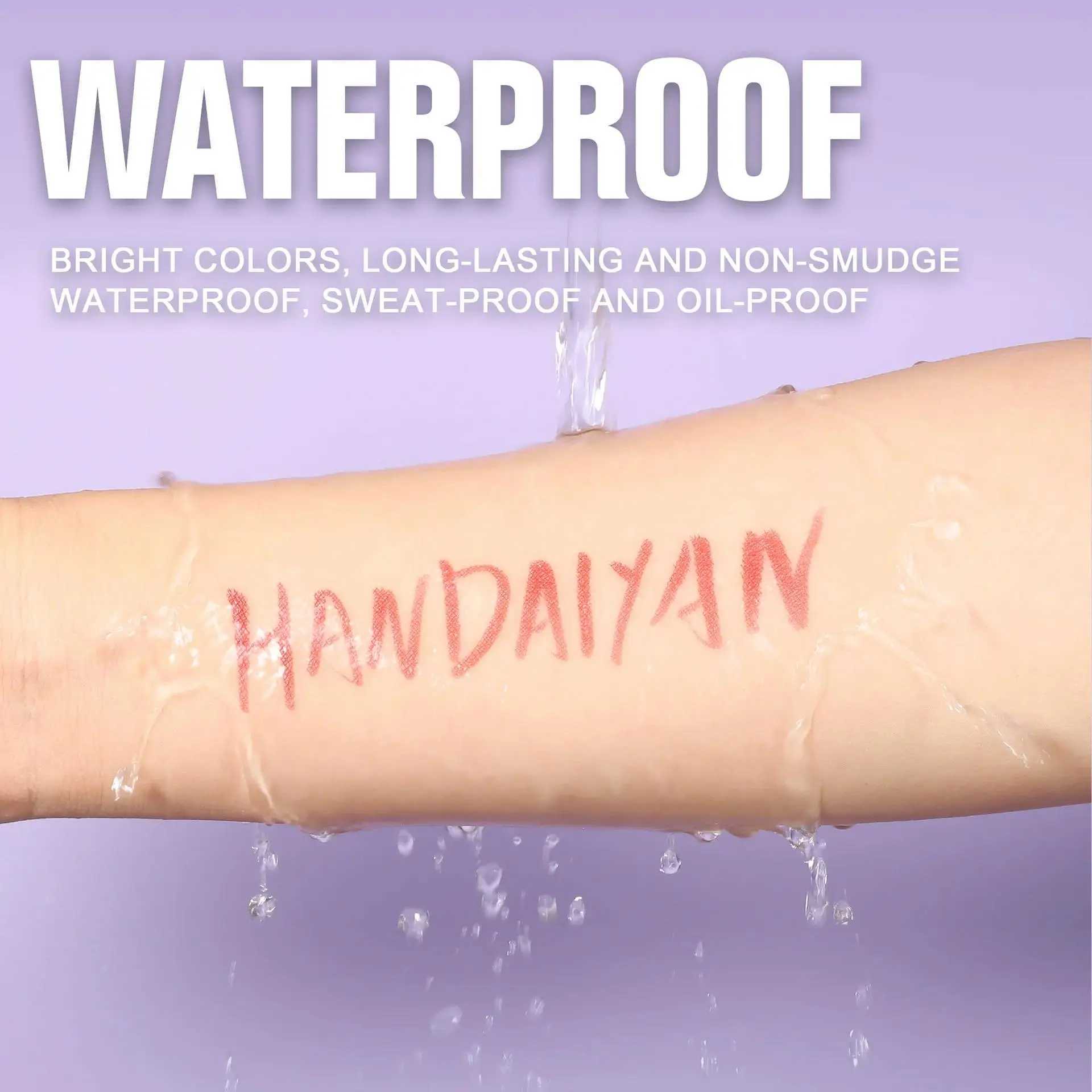 Metallic Shimmer Liquid Eyeliner Waterproof Smudge Proof Vibrant Glitter Pink Blue Purple Long Wear Eye Makeup Pencil H260406