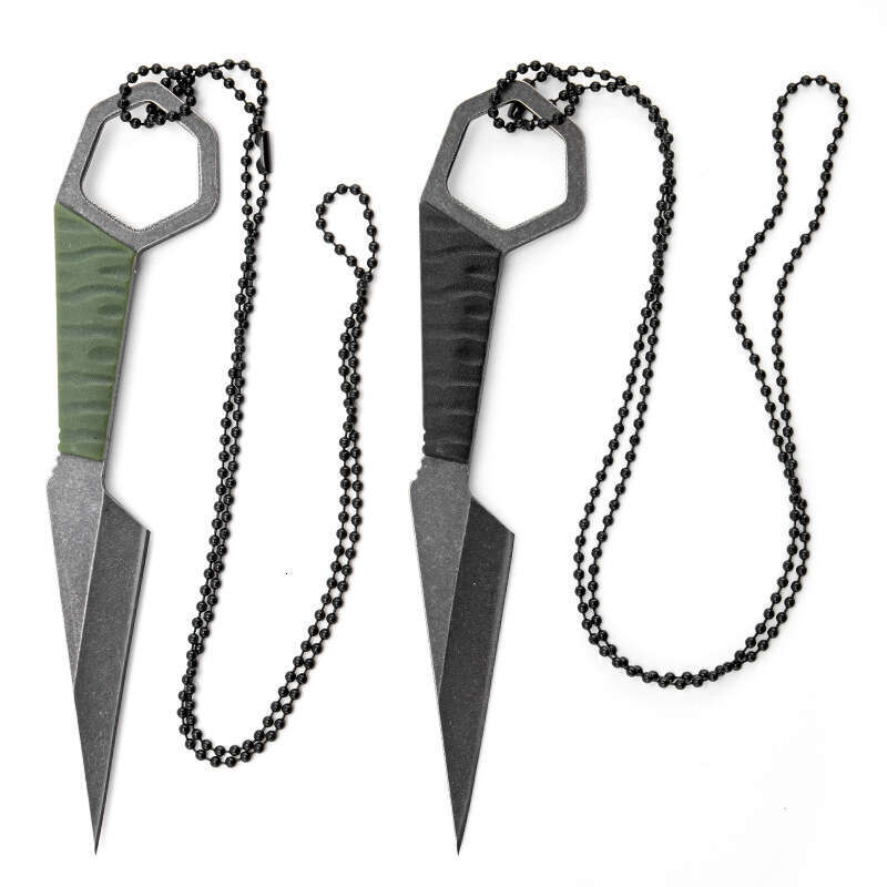 Cross-border best-selling in-stock mini hanging neck EDCK sheath, portable tactical outdoor knife, new Amazon model