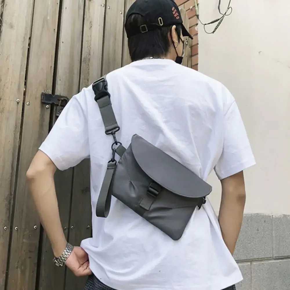 Women Nylon Chest Pack Cellphone Pouch Outdoor Sports Cross-body Bag Casual Running Cycling Sling Bag C260406