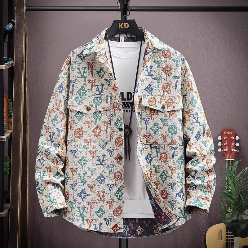 Designer Coat 2026 Spring/summer Edition New Fully Printed Jacket Fashion Trend Casual Multi-functional Jacket Shirt Men's Shirt