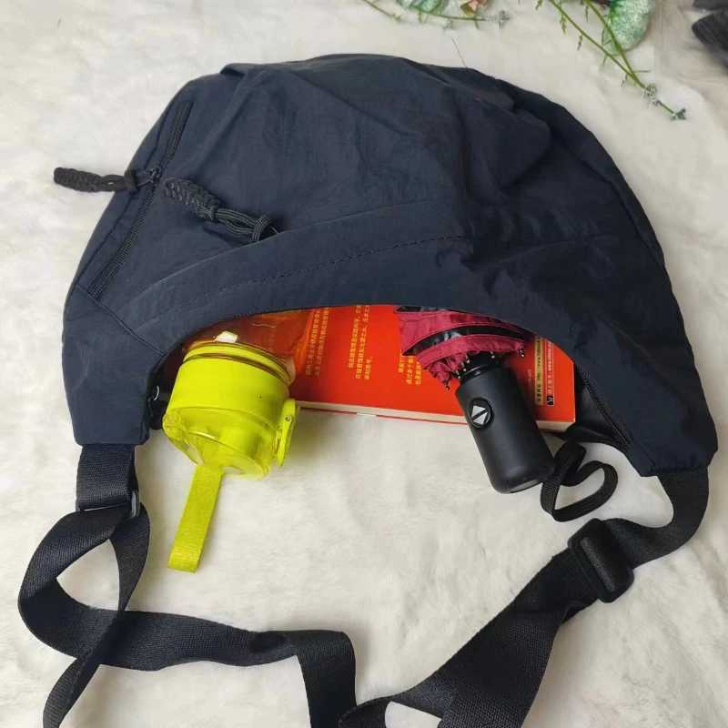 Leisure Unisex Crossbody Bags Summer New Sports Style Shoulder Hobos Bag Solid Color Large Capacity Messenger Bag C260406