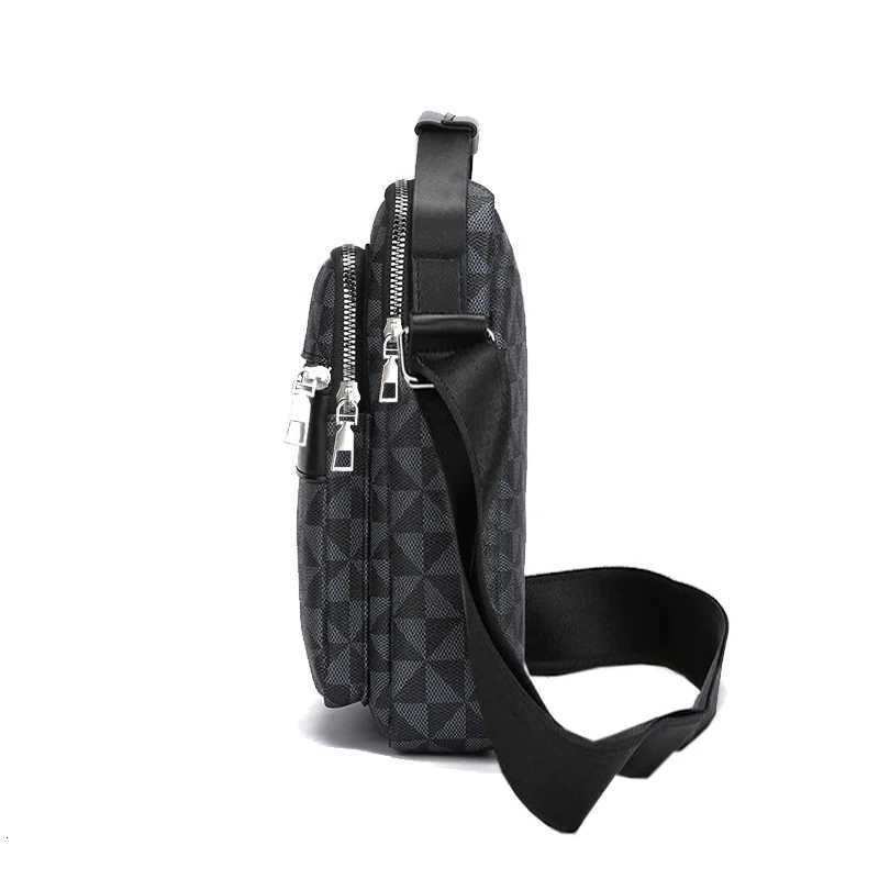 Trendy Mens Multi-color Patterned Bag Elegant Design for Daily Commute Outings High-end Practical Versatile Portable Bag C260406