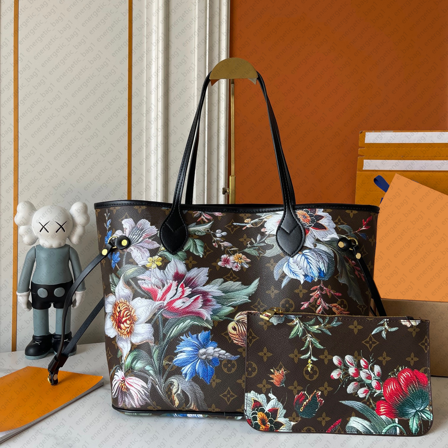Shopping Bags floral pattern Designer Bags Luxury Shoulder Bags Leather Pillow Bags 30CM Crossbody Bag Tote Bag large capacity Composite Bag Handbag 2 pis Bucket Bag
