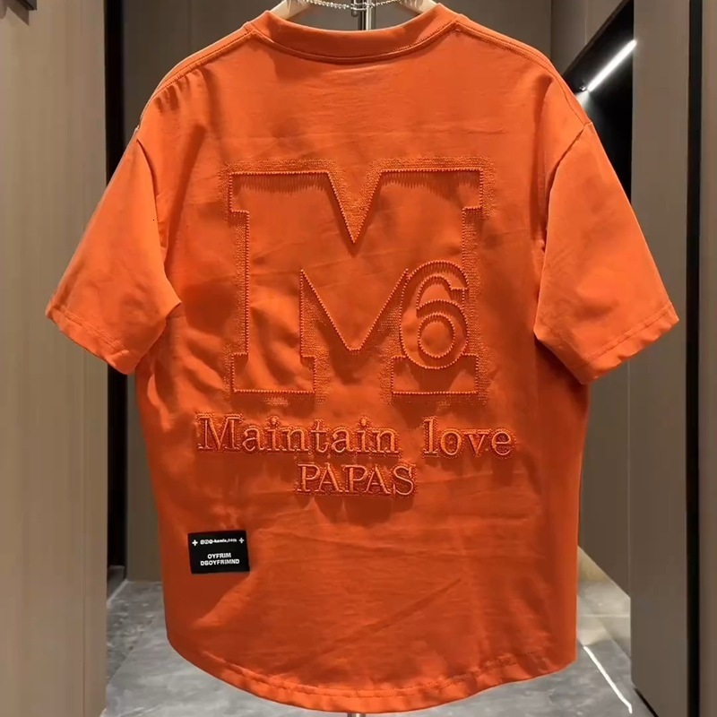 Designer Clothing 2026 - New Men's Fashionable Casual T-shirt With Eye-catching Embroidered Words It Is A Stylish And Trendy Short-sleeved Top