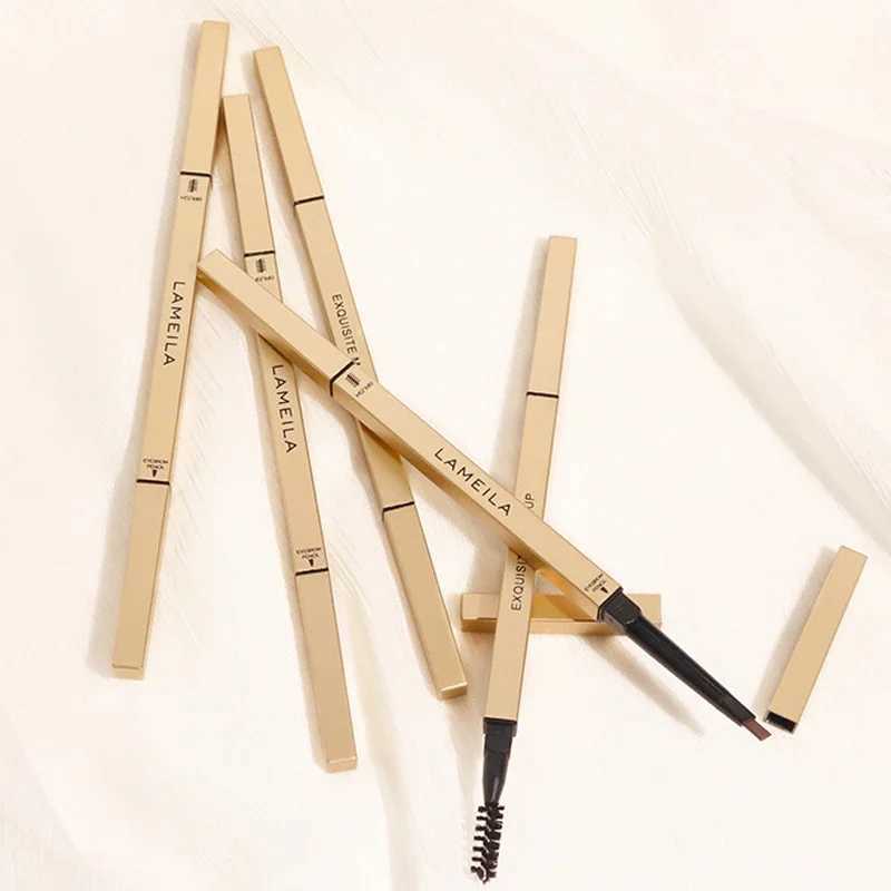 5 Color Waterproof Matte Eyebrow Pen Makeup Double Head Long Lasting Brown Non-Smudged Eye Brow Pencil Tint with Brush Cosmetics H260406