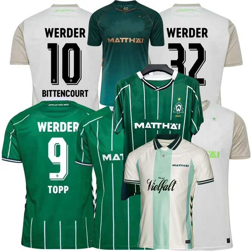 MBANGULA 2025 2026 Werder Bremen Soccer Jerseys BONIFACE GRULL TOPP NJINMAH BITTENCOURT STAGE SCHMID FRIEDL KOHN COULIBALY 25 26 football men kids shirt