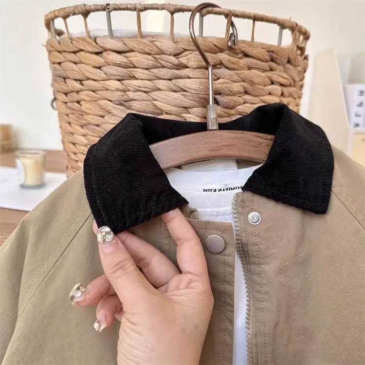 Kids Windbreaker New 2025 Spring Autumn Fashion Korean Casual Baggy Simple StyleT260406 - view 7
