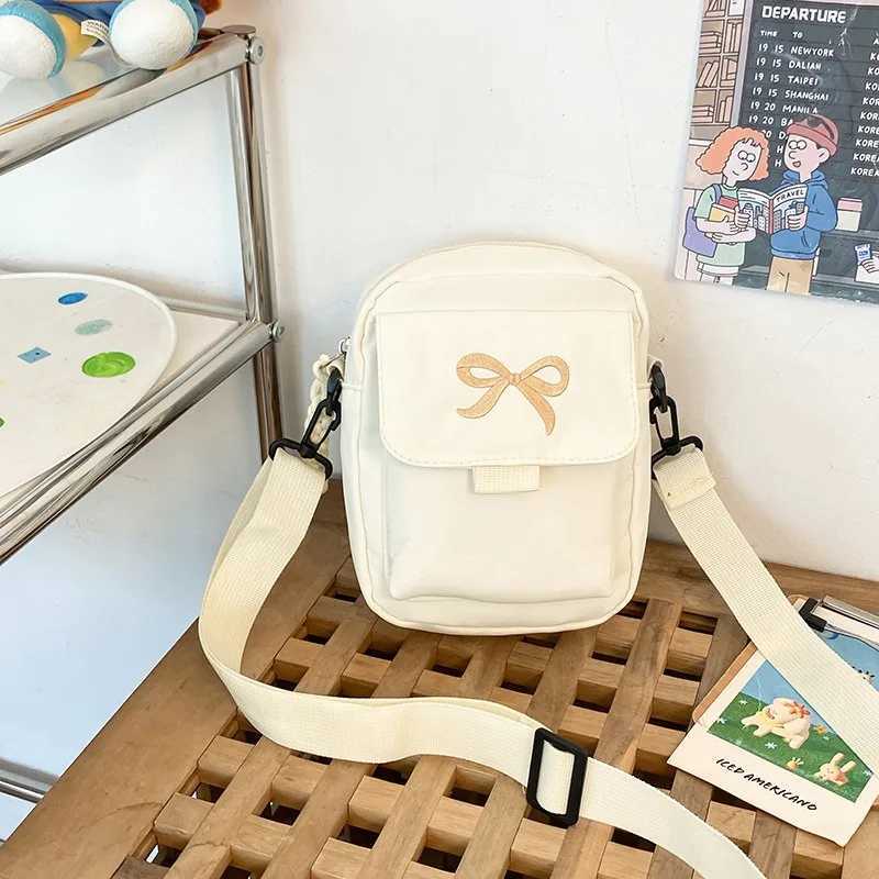 Bow Fashion Shoulder Bag Adjustable Strap Trendy Mini Crossbody Bag Solid Color Daily Messenger Bag Purses and Handbags 2025 New C260406
